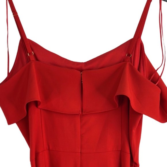 Thalia Sodi Red Wide Leg Jumpsuit Size:10 - Picture 2 of 2